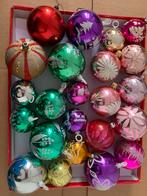 Oude onbreekbare kerstballen per stuk verkocht, Comme neuf, Enlèvement ou Envoi