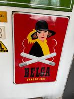 BELGA emaille reclamebord 1953, Ophalen of Verzenden