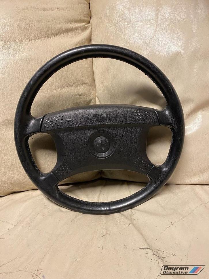 Bmw E30 stuur edition met Airbag zwart lederen 3-serie coupe, Auto-onderdelen, Besturing, BMW, Gebruikt, Ophalen of Verzenden