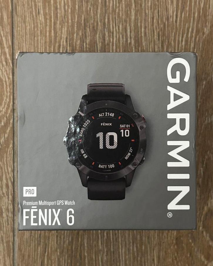 Garmin fenix 6pro 47mm, Handtassen en Accessoires, Sporthorloges, Gebruikt, Zwart, Afstand, Calorieverbanding, Conditie, GPS, Hartslag