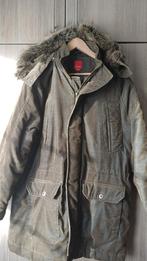 Heel warme winterjas [ESPRIT]  Bruin velours met kap ,, Kleding | Heren, Ophalen, Maat 52/54 (L), Bruin, Zo goed als nieuw