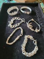 Bracelets en argent estampé, Bijoux, Sacs & Beauté, Bracelets, Comme neuf, Enlèvement ou Envoi