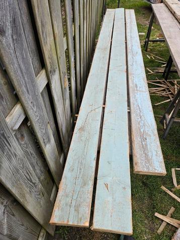 Steigerplanken Denen hout  = +-3 meter gebruikt  beschikbaar voor biedingen