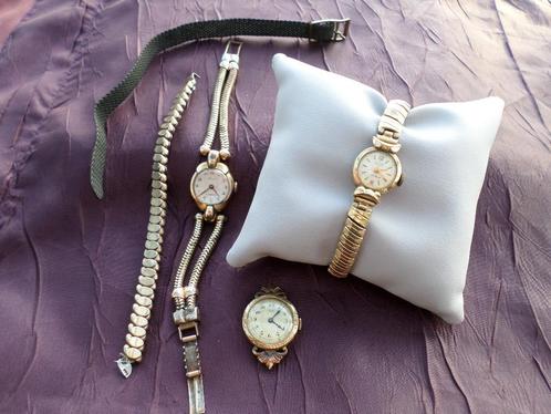 Set antieke horloges en armbanden, Handtassen en Accessoires, Horloges | Antiek, Goud, Ophalen of Verzenden