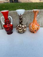 3 vintage vazen murano (Carlo Moretti), Ophalen