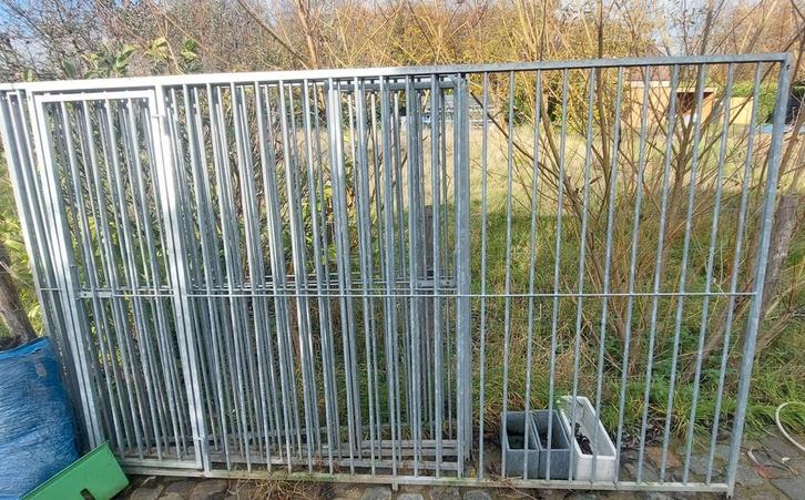 Hondenkennel panelen 5 stuks, Dieren en Toebehoren, Hondenhokken, Zo goed als nieuw, Hondenkennel, 100 cm of meer, 110 cm of meer