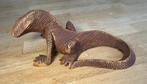 Statuette Lézard en Bois sculpté L:21cm, Antiquités & Art, Enlèvement