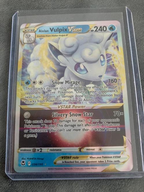 Pokemon vulpix Vstar silver tempest, Hobby & Loisirs créatifs, Jeux de cartes à collectionner | Pokémon, Comme neuf, Enlèvement ou Envoi