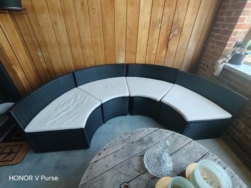 Lounge set rotan, 4 aparte delen beschikbaar voor biedingen