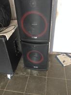 4 muziekboxen, Audio, Tv en Foto, Zo goed als nieuw, 120 watt of meer, Front, Rear of Stereo speakers, Ophalen