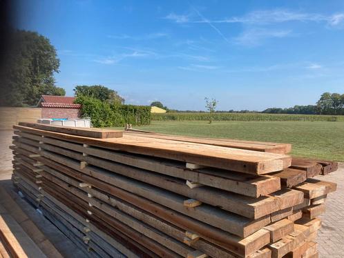 Azobe gordingen, Tuin en Terras, Palen, Balken en Planken, Zo goed als nieuw, Ophalen