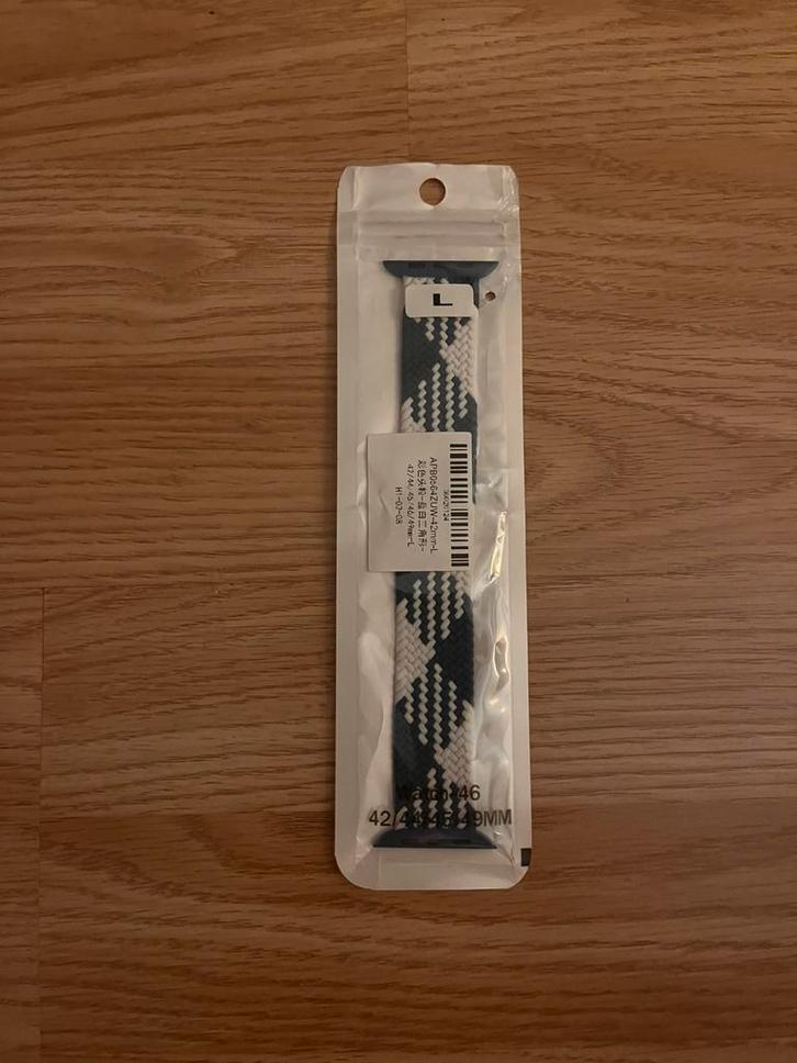 Apple watch 44mm bandje, Handtassen en Accessoires, Smartwatches, Nieuw, iOS, Blauw, Ophalen of Verzenden