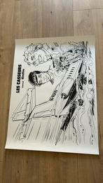 Affiche Denayer Les Casseurs journal Tintin années 80, Collections, Personnages de BD, Comme neuf, Enlèvement ou Envoi