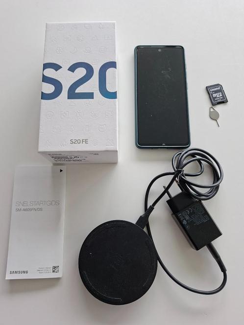 Samsung Galaxy S20 FE + draadloze lader + micro SD 128GB, Telecommunicatie, Mobiele telefoons | Samsung, Gebruikt, Galaxy S20