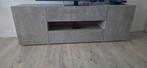 Moderne tv-kast in betonlook in goede staat, Huis en Inrichting, Kasten |Televisiemeubels, Ophalen