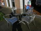 Mooie set tuintafel+4 stoelen, Tuin en Terras, Tuinset, Eettafel, Ophalen of Verzenden, 4 zitplaatsen