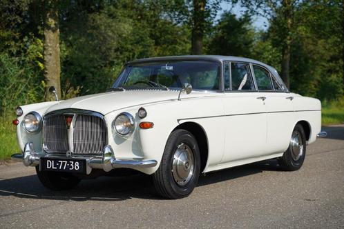 Schitterende Rover P5 Coupe 1965 (P5B), Auto's, Oldtimers, Particulier, Rover, Benzine, Coupé, 4 deurs, Automaat, Wit, Blauw, Leder