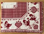 plaid 120 x 170 cm eendjes hartjes in rood en wit, Huis en Inrichting, Woonaccessoires | Plaids en Woondekens, Ophalen of Verzenden