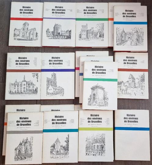 Histoire des environs de Bruxelles 18 volumes, Wauters, Livres, Histoire nationale