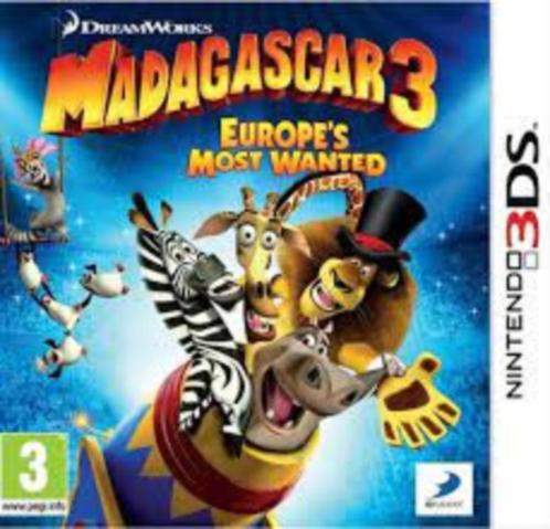 Madagaskar 3 (3DS)., Games en Spelcomputers, Games | Nintendo 2DS en 3DS, Zo goed als nieuw, Avontuur en Actie, 1 speler