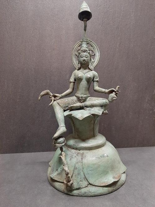 Lakshmi bronzen beeld/godin SRI/Indonesië/India, Huis en Inrichting, Woonaccessoires | Boeddhabeelden, Nieuw, Ophalen of Verzenden