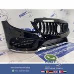W205 C205 A205 S205 C43 AMG VOORBUMPER ZWART COMPLEET C KLAS, Gebruikt, Voor, Mercedes-Benz, Ophalen of Verzenden