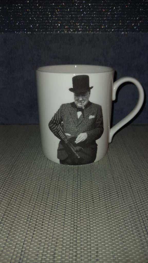 Mug Winston Churchill, Collections, Objets militaires | Seconde Guerre mondiale, Autres, Enlèvement ou Envoi