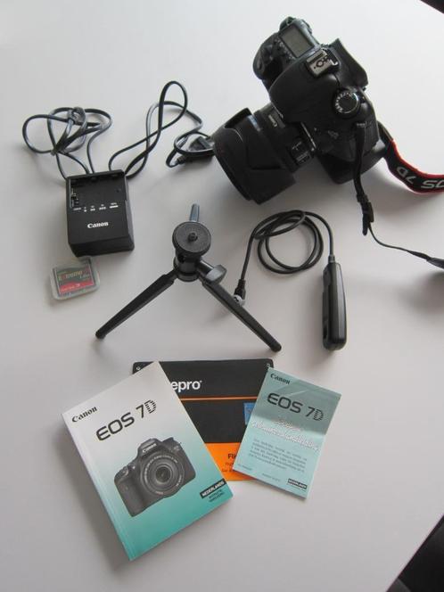 Canon 7D met accessoires, Audio, Tv en Foto, Fotocamera's Digitaal, Gebruikt, Spiegelreflex, Canon, 8 keer of meer, Ophalen