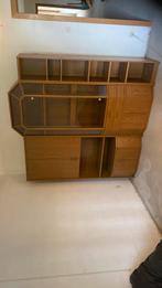 Woonwandmeubel , 3 stuks, met verlichting. 1 en 2 zit zetel, Huis en Inrichting, Ophalen, Zo goed als nieuw