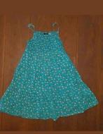 Blauwgroen zomerjurkje Hello Kitty maat 128, Ophalen of Verzenden, Zo goed als nieuw, Meisje, Jurk of Rok
