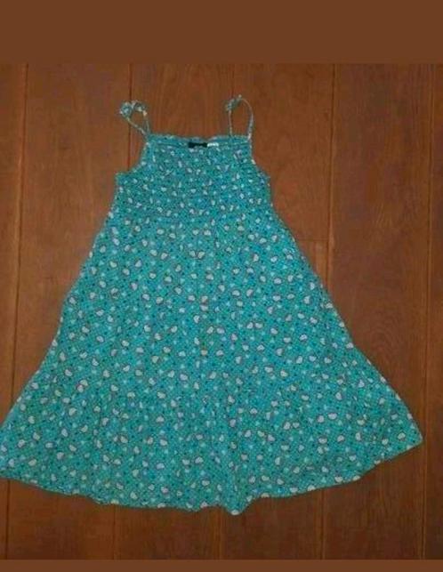 Blauwgroen zomerjurkje Hello Kitty maat 128, Kinderen en Baby's, Kinderkleding | Maat 128, Zo goed als nieuw, Meisje, Jurk of Rok
