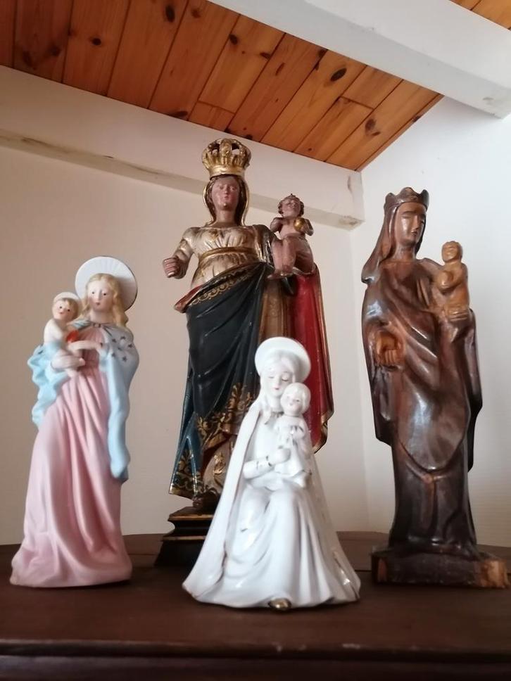 Bisquitporseleinen Madonna met Kind – pastelkleuren, Antiek en Kunst, Antiek | Religieuze voorwerpen, Ophalen
