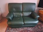 Lederen salon, Ophalen, Leer, Zo goed als nieuw, Rechte bank