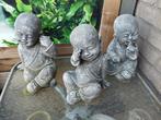 3 moines en béton de taille moyenne, Maison & Meubles, Accessoires pour la Maison | Statues de Bouddha, Enlèvement, Utilisé