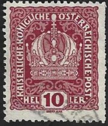 1 Postzegel Oostenrijk 1916 Keizer Franz Joseph Keizerskroon beschikbaar voor biedingen