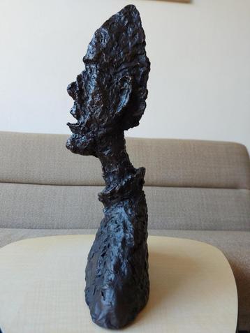 Alberto Giacometti Bronzen Beeld Grande Tête Mince Hoofd