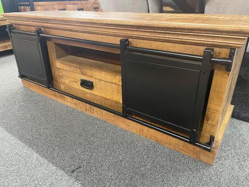 Massief TV-meubel NIEUW, Huis en Inrichting, Kasten |Televisiemeubels, Nieuw, Minder dan 100 cm, 100 tot 150 cm, 25 tot 50 cm