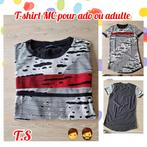 T-shirt MC pour ado ou adulte-T.S, Gedragen, Ophalen of Verzenden, Overige maten, Rood