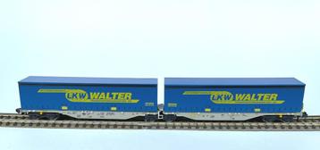 Rocky-Rail- Sggmmss 90 met 2 LKW Walter laadkisten 1/160