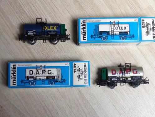 Marklin ho Württemberg Lot de 2 citernes OLEX et DAPG., Hobby & Loisirs créatifs, Trains miniatures | HO, Neuf, Wagon, Enlèvement ou Envoi