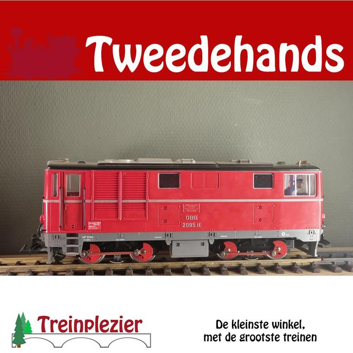LGB 2095 G ÖBB Diesellok  met 4 Rijtuigen, Hobby en Vrije tijd, Modeltreinen | Overige schalen, Zo goed als nieuw, Treinset, Gelijkstroom