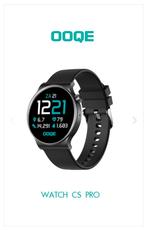 OOQE CS Pro smartwatch, Zwart, Nieuw, Ophalen of Verzenden, Waterdicht