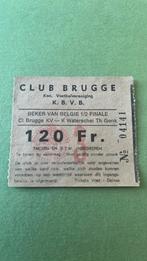 Ticket coupe de Belgique 79/80 Club Brugge Waterschei Genk, Envoi, Utilisé, Autres types