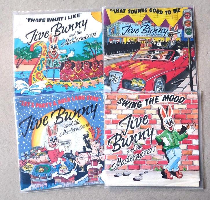 4 X Jive Bunny And The Mastermixers  7", Cd's en Dvd's, Vinyl Singles, 7 inch, Ophalen of Verzenden