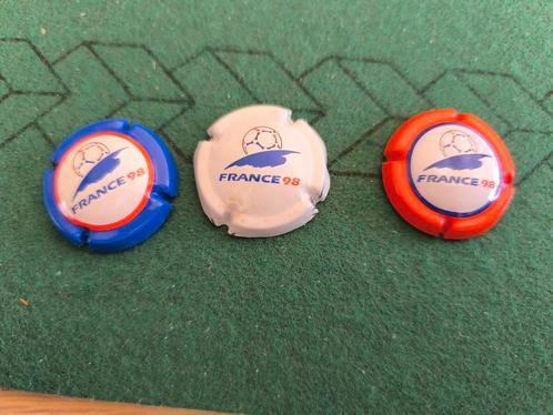 Lot van 3 capsules France 98 ( Marne et Champagne ), Verzamelen, Overige Verzamelen, Zo goed als nieuw, Ophalen of Verzenden