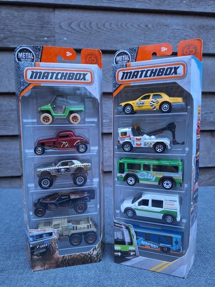 2 x 5-pack Matchbox NIEUW, Hobby en Vrije tijd, Modelauto's | Overige schalen, Nieuw, Overige typen, Ophalen of Verzenden