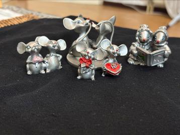 Hudson Pewter Figurine Set by Seagull Pewter  beschikbaar voor biedingen