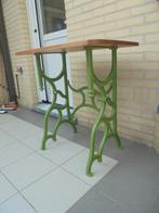 Mooi speciaal upcycling tuin- , terras- , bijzettafeltje, Ophalen, Zo goed als nieuw, Rechthoekig
