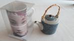 2 thee mugs en een theepotje (1), Ophalen of Verzenden, Zo goed als nieuw