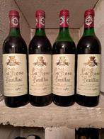 Kavel van 4 "La Rose Pauillac" - 1987 - Pauillac, Verzamelen, Wijnen, Nieuw, Rode wijn, Frankrijk, Vol
